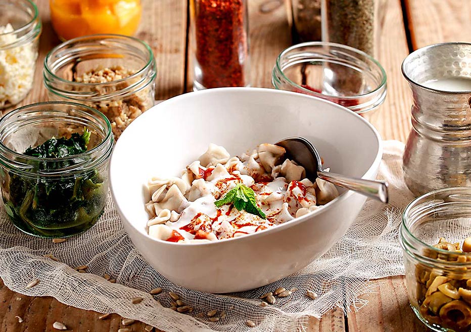 Lezizel Manti Turkish Dumplings Türkische Teigtaschen Rind und vegan